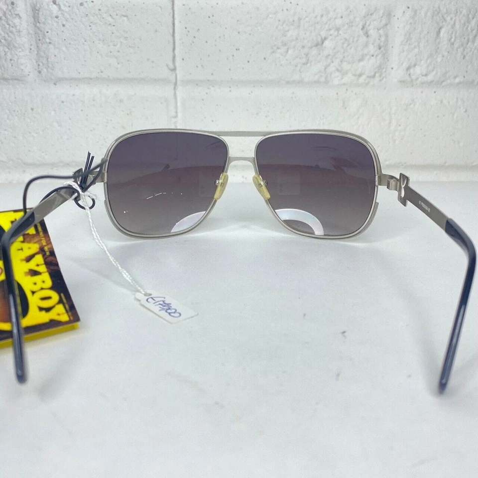 Gafas de sol PLAYBOY mod PB00268-02 plateadas estilo aviador vintage raras para mujer H1362 Foto 4 de 4