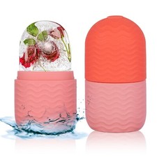 Ice Face Roller Massager,Ice Cube for Face, Eyes and Neck Pink