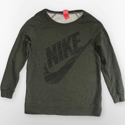Nike Women's Size Small Green Rally Boyfriend Relaxed Fit Crewneck  Sweatshirt