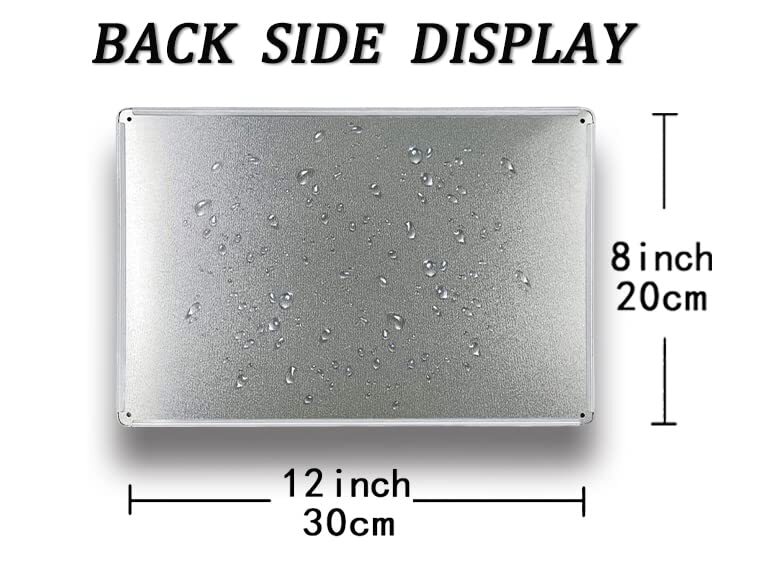 Tool Rules Metal Tin Signs Vintage Garage Wall Decor Signs Garage Shop