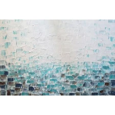 Coastal Abstract Beach Water Painting Happy Summer Vacation Europe With Love