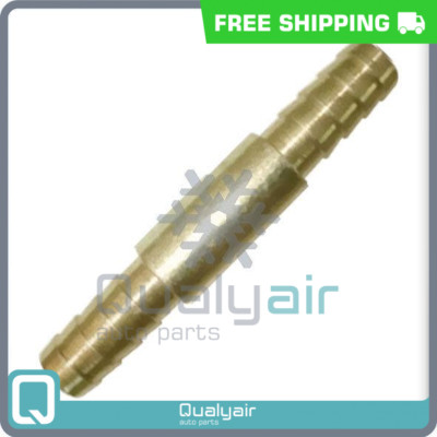 Brand quality 4 Nut Barbed A/C Fitting, #12 to #12 Straight Hose Splice (Steel)