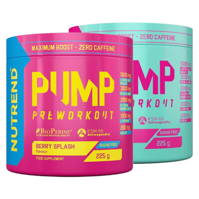 Nutrend Pump 225g Pre-Workout Booster Ohne Koffein Energie