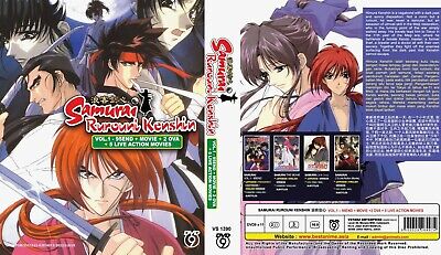 Samurai X - Rurouni Kenshin (VOL.1 – 95 End + Movie + 2 OVA + 5 Live  Movies) ~