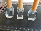 Blenko Candlesticks, set of 3, with labels — photo 1
