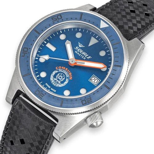 Squale Master x Palombari blaues Zifferblatt 1200M SCHWEIZER HERGESTELLT Taucheruhr Ltd Ed 500 Stck. - Bild 5 von 16