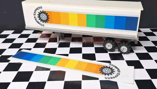 New "Express" DECALS STICKER SET fit Schaper Stomper Semi TRAILER Truck - Picture 2 of 2
