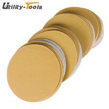 100 × 5Inch NO-Hole Sanding Disc Flocking Sandpaper Hook Loop Grit 60-320