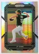 2023 Panini Prizm Baseball JT Ginn Base HYPER Parallel Oakland A's #39