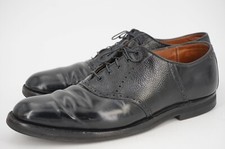 RARE 740 ALDEN 13 AA SHELL CORDOVAN BLACK CALFSKIN LEATHER SADDLE NARROW 998