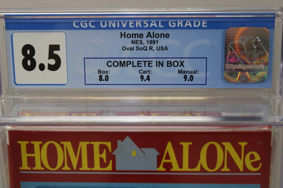 Home Alone Nintendo NES 1991 CIB CGC Graded 8.5 - Image 3 of 4