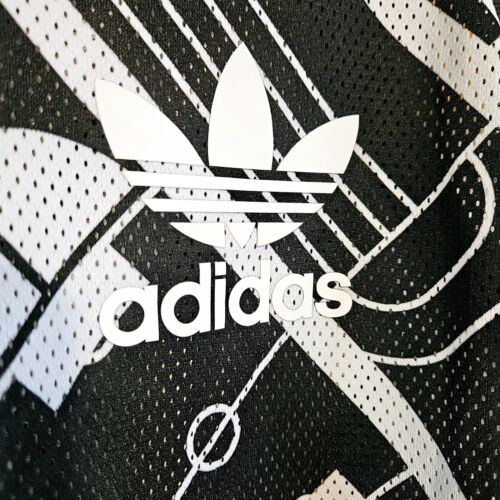 Adidas Originals Jersey Tank Top Track Print Size LARGE Court Athleisure - RARE! - Picture 2 of 7