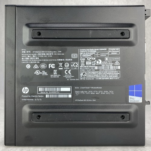 HP EliteDesk 800 G2 Mini 35w Quad Core i5-6500T 2.50GHz 8GB RAM WiFi No HDD OS - Afbeelding 5 van 12