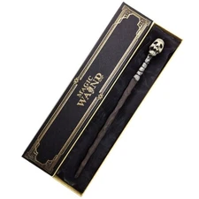 Death Eater Skull Magic Wand Metal Core 14" Collection Costume Props Gift HP