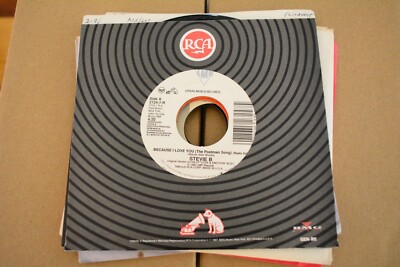STEVIE B ''BECAUSE I LOVE YOU'' 45RPM 7'' VINYL VG++ [D12-125]