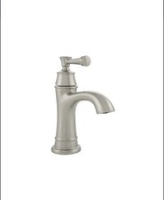 Signature Hardware 948570 Beasley Single-Hole Bathroom Faucet, Brushed Nickel