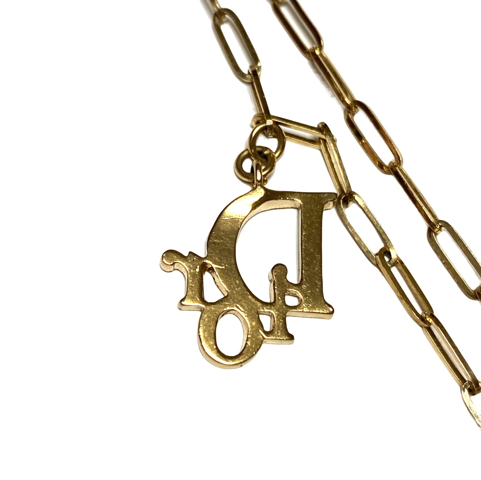 Genuine Christian Dior chain necklace Dior logo Mele… Gem