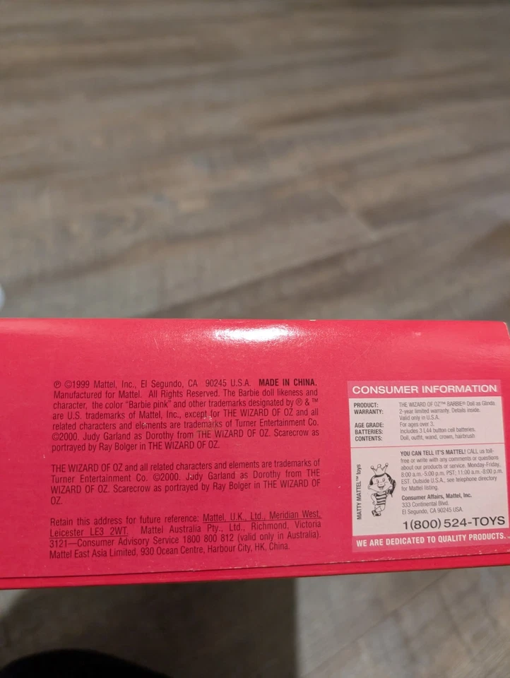Barbie Mago de Oz Glinda la Bruja Buena 1999 (propietaria original) Foto 4 de 4