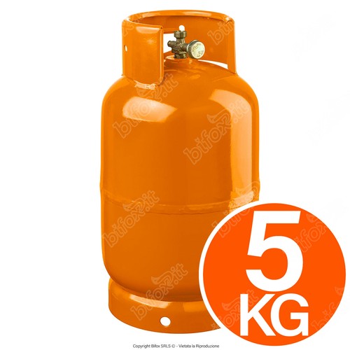 BOMBOLA GAS GPL VUOTA RICARICABILE CAMPEGGIO CUCINA 5 KG CON RUBINETTO FORNO  | eBay