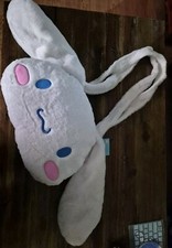 Brand New With Tags Cinnamoroll Plush Fuzzy Figural Tote Bag Purse Cinnamonroll