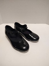 Capezio Black Patent Leather Kids Tap Shoe Size 13.5M Dance Teletone 63356
