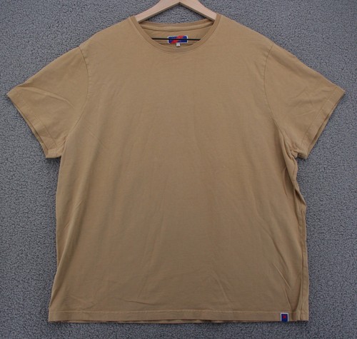 Best Made Co T Shirt Men XXL 2XL Tan Crewneck Short Sleeve Peru Casual Basic