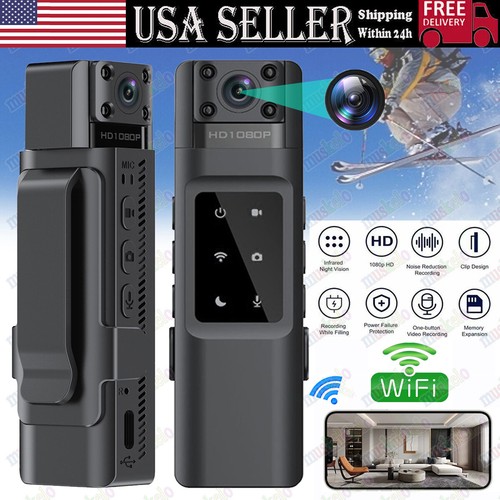 WIFI HD 1080P Mini Video Recorder DVR IR Night Cam Camcorder Body Police Camera eBay