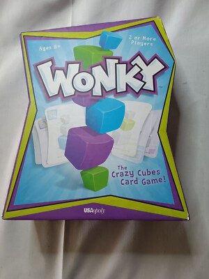WONKY Crazy Cubes Blocks Stacking Board Game Complete