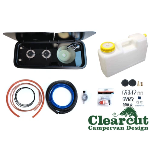 Thetford Topline 111 Double Hob & Sink - R/H with Standard Installation Kit 12l