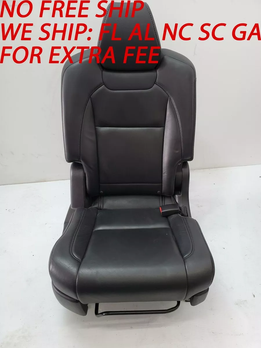 Second 2nd Row Rear Passenger Right Seat Black Leather 2017 Acura