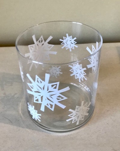 6 Krosno Poland Decorated Glasses, Snowflake Print, 330ml, In Original Box - Picture 4 of 7