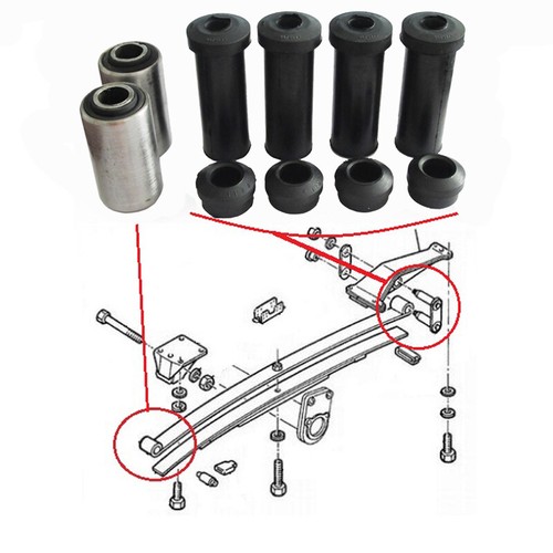 Silentblocs De Ressort à Lames Pour Citroën C25 / Fiat Ducato - Kit Neuf, Référence KIT0071