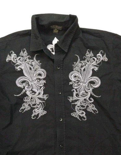 Pop Icon Clothing Shirt Herren Schwarz XL Gothic Cyber Grunge MMA Affliction Style - Bild 2 von 10
