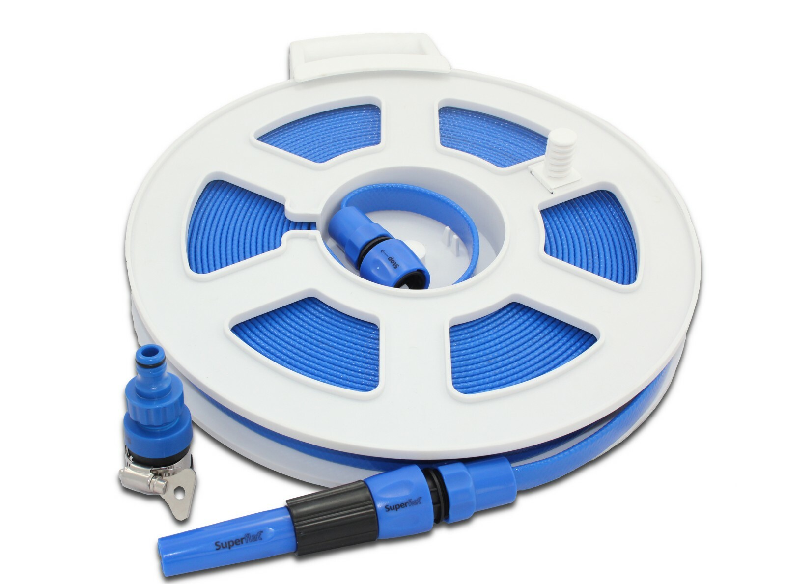 UK QUALITY MADE FLAT HOSE on Reel 10m Motorhome Caravan