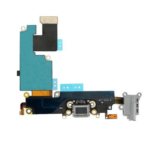 Para iPhone 6 Plus puerto de carga USB base micrófono auriculares cable flexible nuevo - Imagen 3 de 5