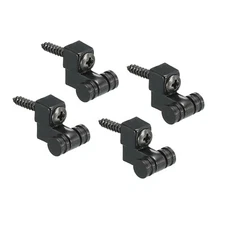 Guitar Roller String Tree Retainer Guides Black for Guitar with Screws 4pcs