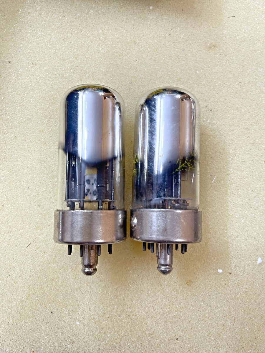 Sylvania 7N7 Long Bottle Black Plate Foil getter NOS Tested