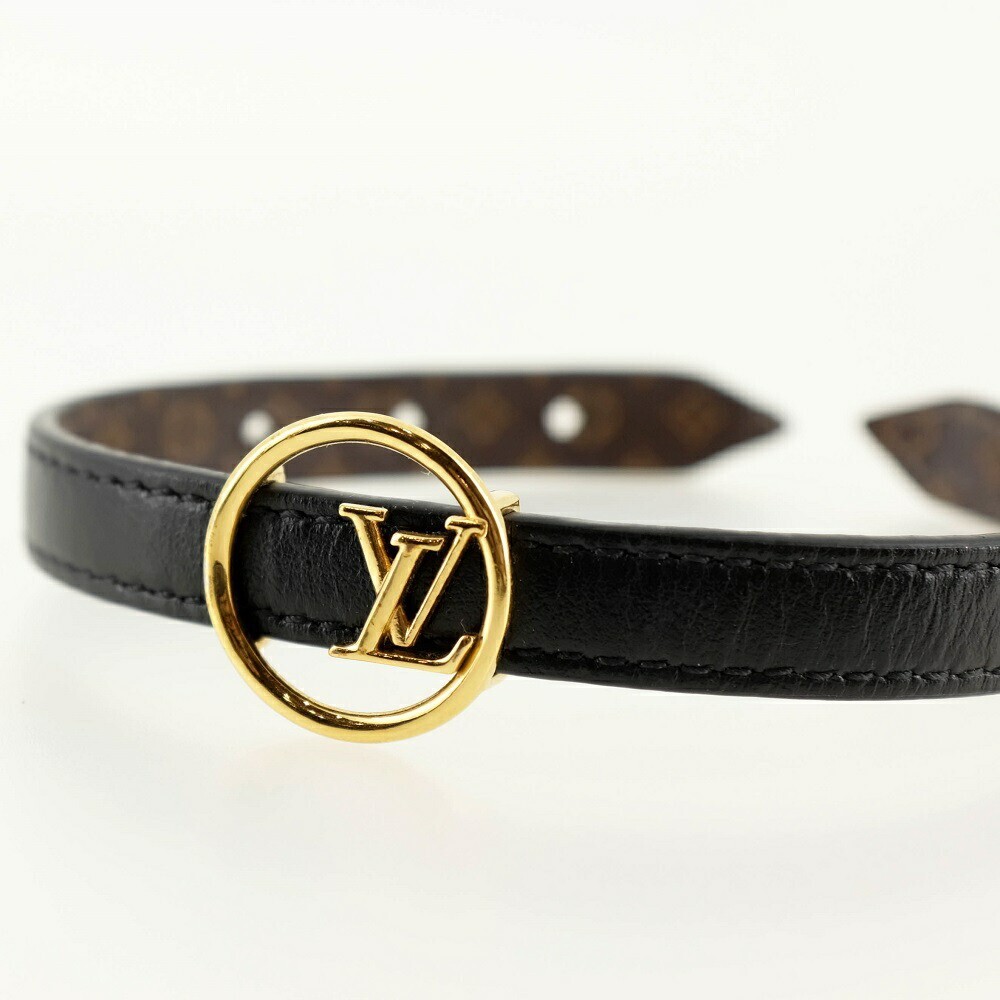 Louis Vuitton Bracelet Lv Eclipse 19 Leather Monogram Canvas