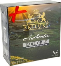 SRILUXE - Premium Quality Ceylon Earl Grey 100 Tea Bags Luxury Tea | Top Gift |