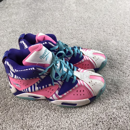 Reebok Kamikaze Mid Pink-Purple-White 