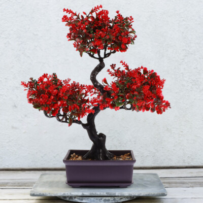 Simulation Home Decoration Plant Pot Realistic Indoor Outdoor Fake Bonsai  Tree | eBay