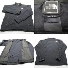 The North Face Jacket Mens XL Black Apex Softshell Pockets Fleece Lined Full Zip