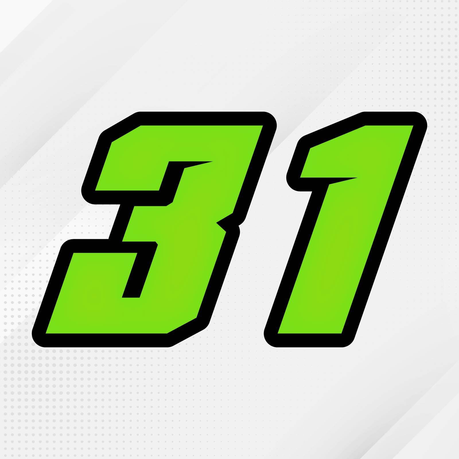 3pcs Racing Number Sticker Custom S23 For KLX 110 TTR 125 YZ 125 ...
