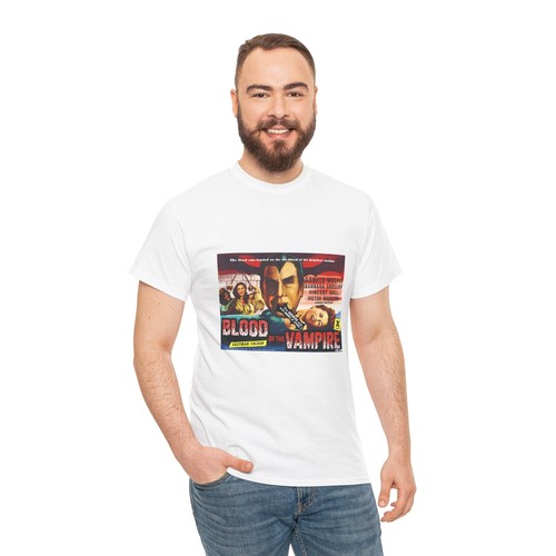 "Blood of the Vampire" T-shirt poster film - Maglietta film horror britannico 1958 - Foto 22 di 97
