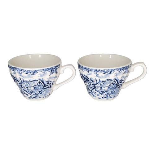 Churchill England Vintage Blue Willow Coffee / Tea Cup - Lot of Six (6) - Picture 2 of 19