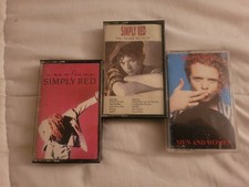 Simply Red Cassette Tape Lot A New Flame  Picture Book Vintage 80's Rock Pop