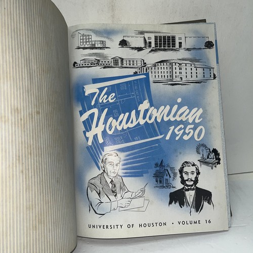 1950 University of Houston Texas Houstonian Yearbook College Sports Ads Clubs - Picture 3 of 12