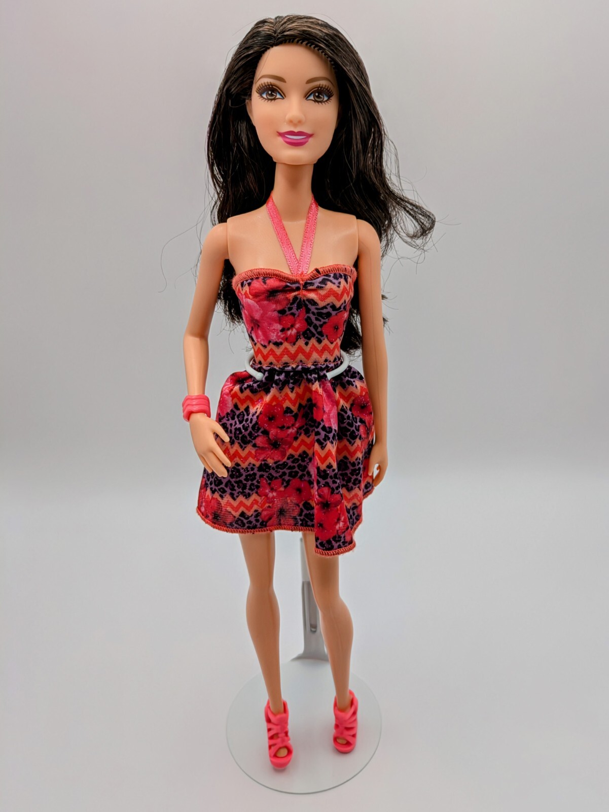Barbie Fashionistas Raquelle Latina Doll Pink Dress Dreamhouse 2013