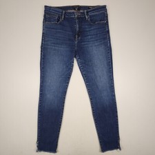 Sanctuary Denim Women Size 32/14 Social Ankle Skinny Standard Rise Cut Off Jeans