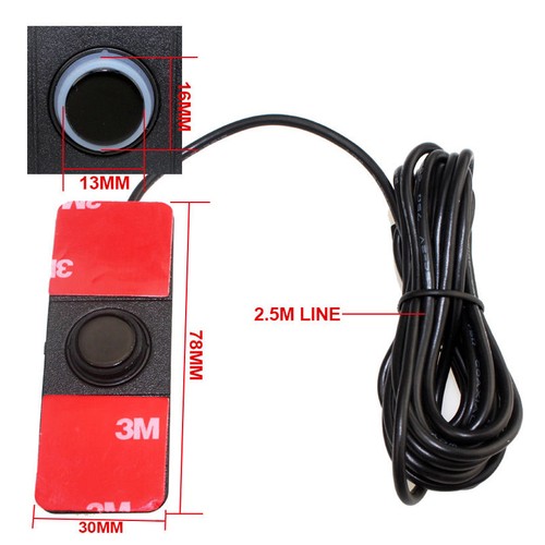 Visible Car Video Parking Reverse Backup Assistant Radar Alarm Set 4 Flat Sensor - Picture 8 of 12